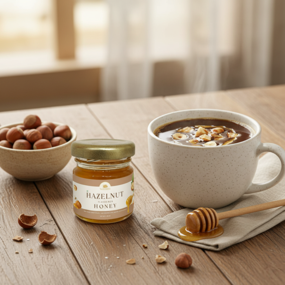 Hazelnut Flavoured Honey