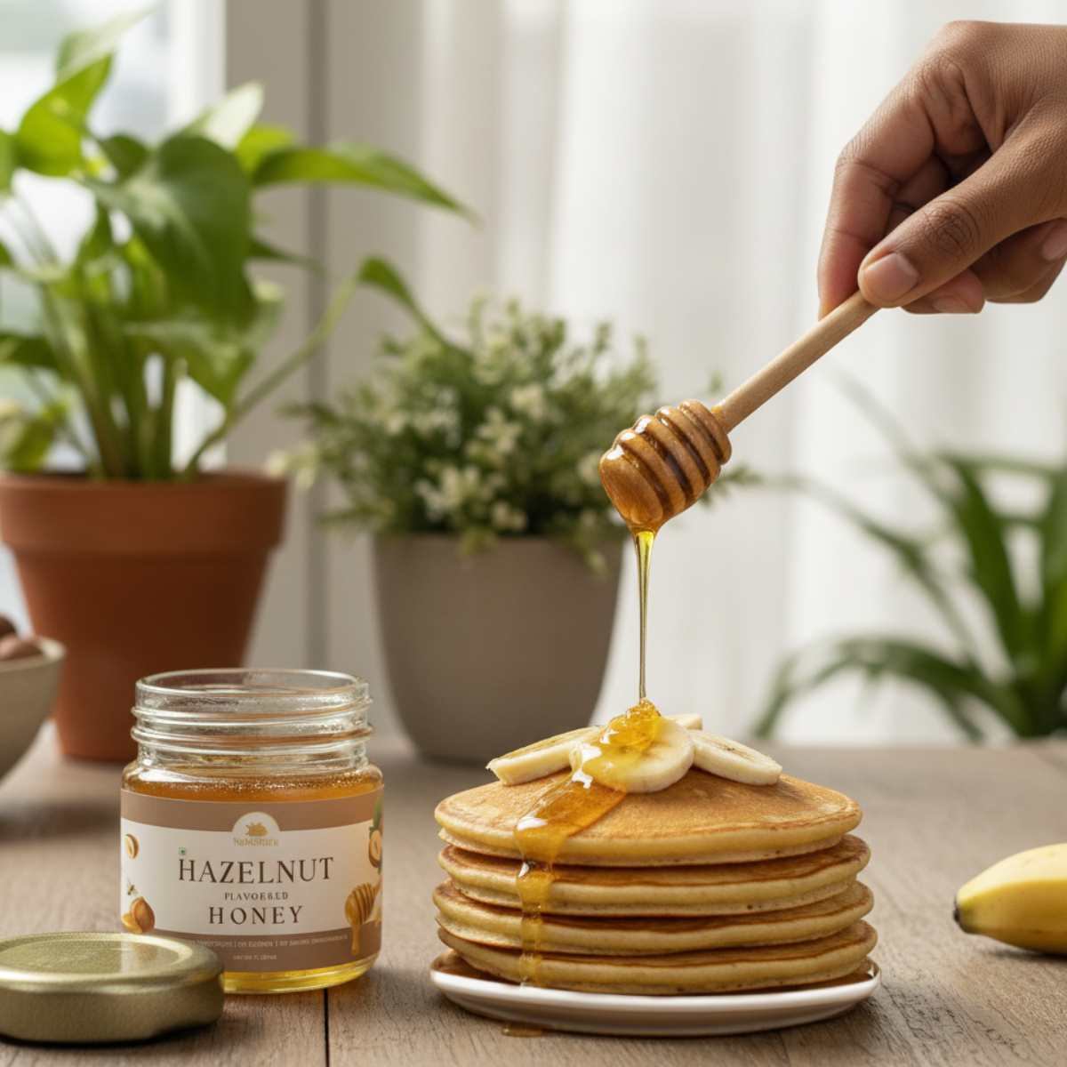 Hazelnut Flavoured Honey