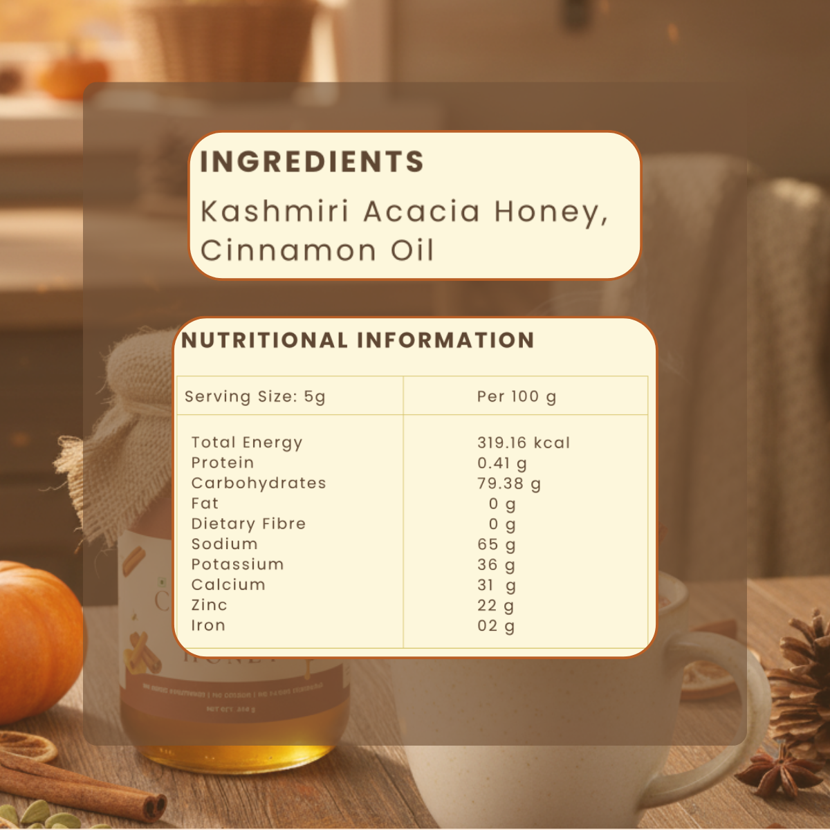 Cinnamon Flavoured Honey