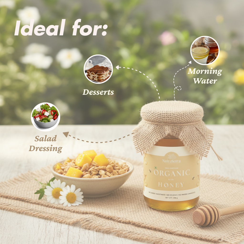 Raw and Unprocessed Organic Honey 240g