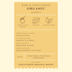 Raw and Unprocessed Organic Honey 240g