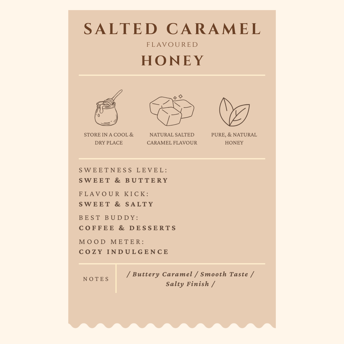 Salted Caramel Flavoured Honey