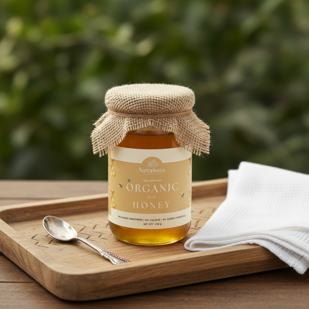 Raw and Unprocessed Organic Honey 240g
